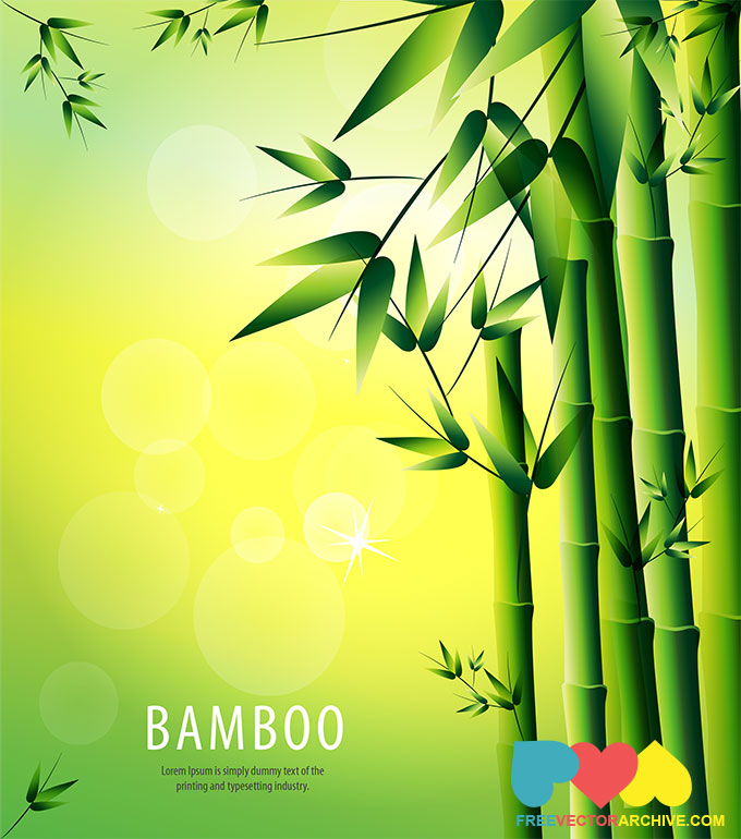 680x770 Bamboo Vector Background Illustration Free Vector Archive
