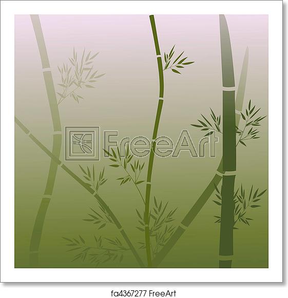 561x581 Free Art Print Of Background With Bamboo Vector Background