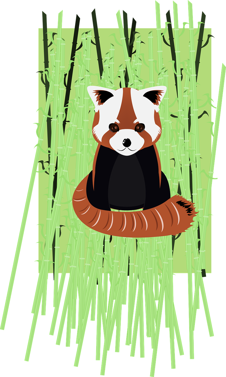 768x1280 Red Panda Bamboo Vector Firefox Png