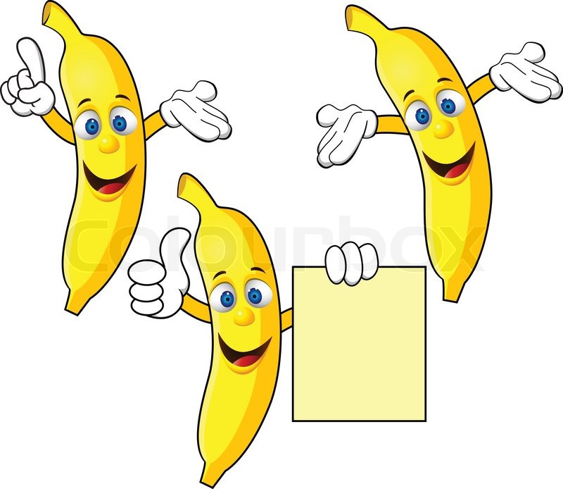 Banana Cartoon Character Stock Vector Colourbox 800x694 Banana Cartoon Character Stock Vector Colourbox