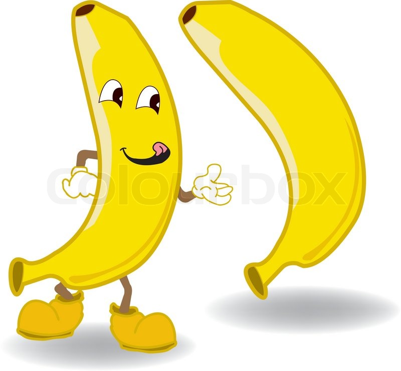 Banana Cartoon Vector Stock Vector Colourbox 800x741 Banana Cartoon Vector Stock Vector Colourbox