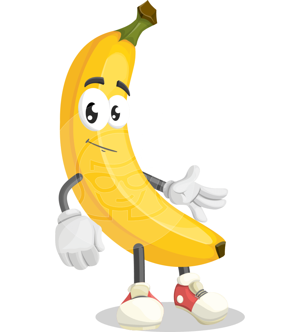 Cute Banana Cartoon Vector Character Aka Banana Peelstrong 957x1060 Cute Banana Cartoon Vector Character Aka Banana Peelstrong