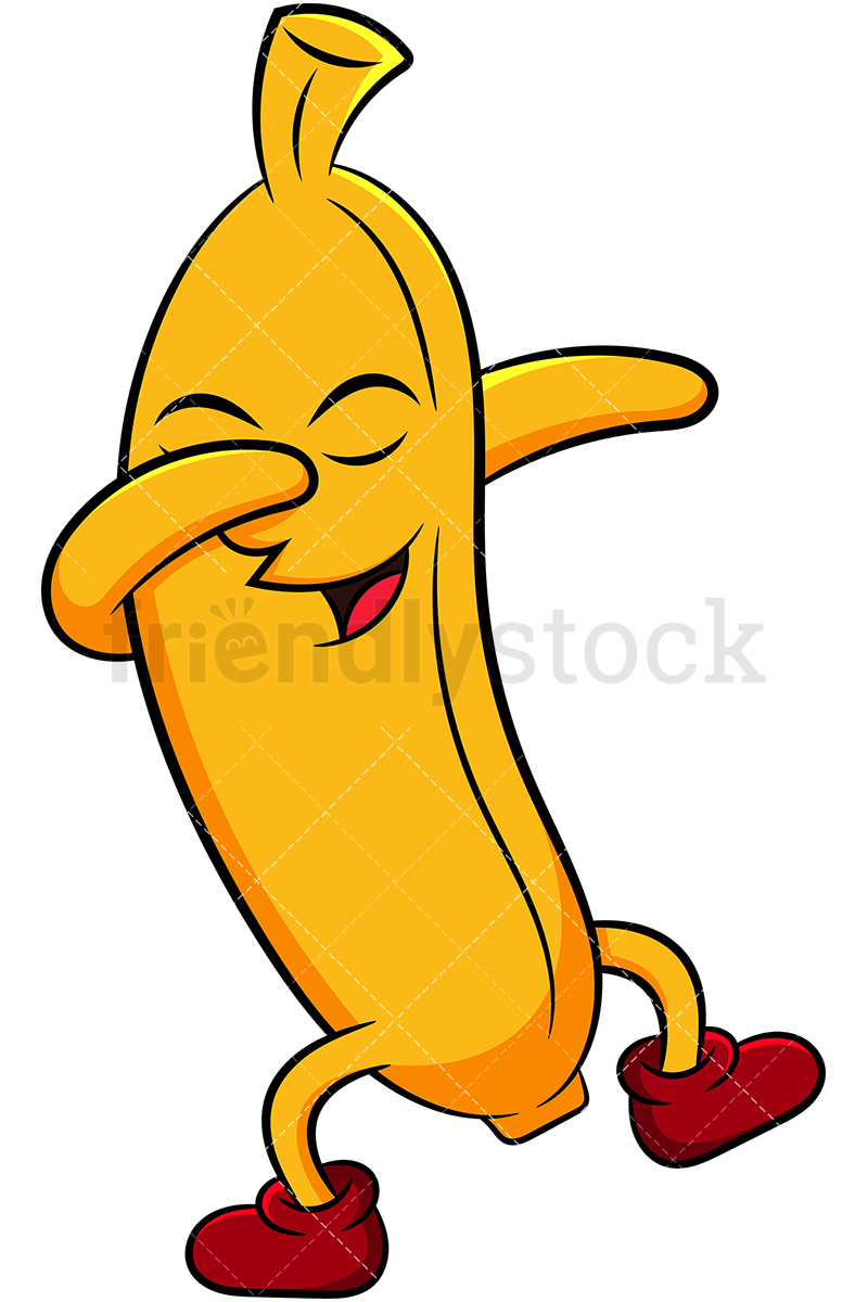 Dabbing Banana Cartoon Vector Clipart 800x1200 Dabbing Banana Cartoon Vector Clipart