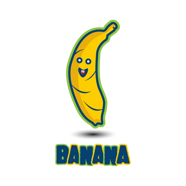 Banana Cartoon Vector at Vectorified.com | Collection of Banana Cartoon ...