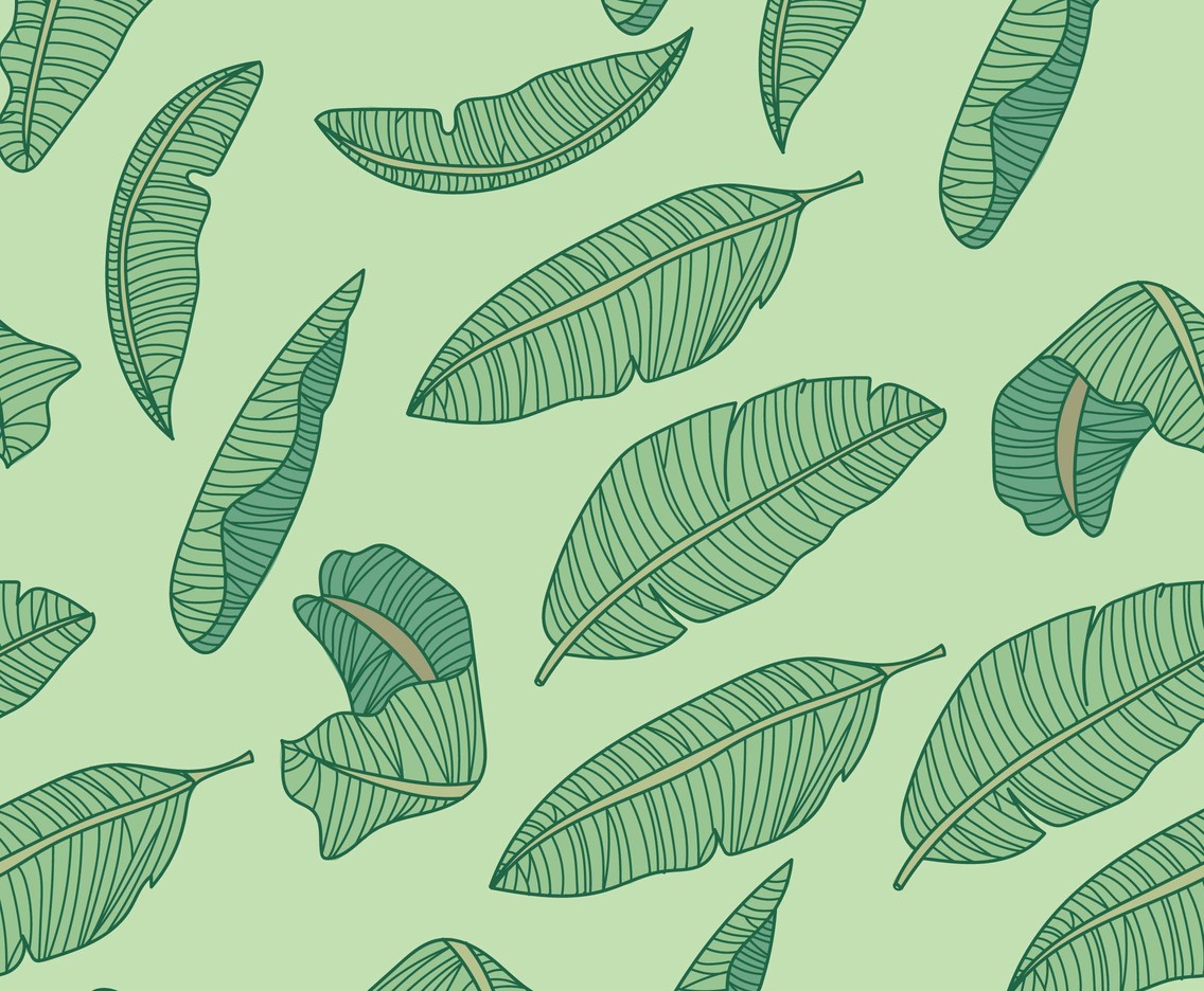 Banana Leaves Pattern Vector Art Graphics 1136x936 Banana Leaves Pattern Vector Art Graphics