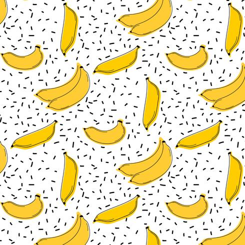 Hand Drawn Banana Pattern Vector Illustration Background 490x490 Hand Drawn Banana Pattern Vector Illustration Background