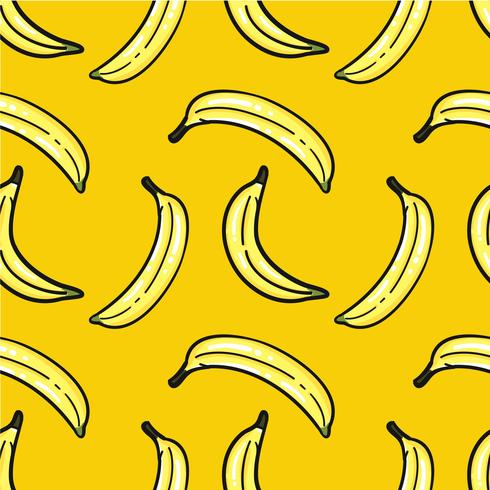 Hand Drawn Banana Pattern 490x490 Hand Drawn Banana Pattern