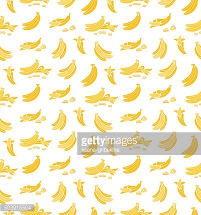 Banana Vector Seamless Background With Fruit Premium Clipart 402x430 Banana Vector Seamless Background With Fruit Premium Clipart