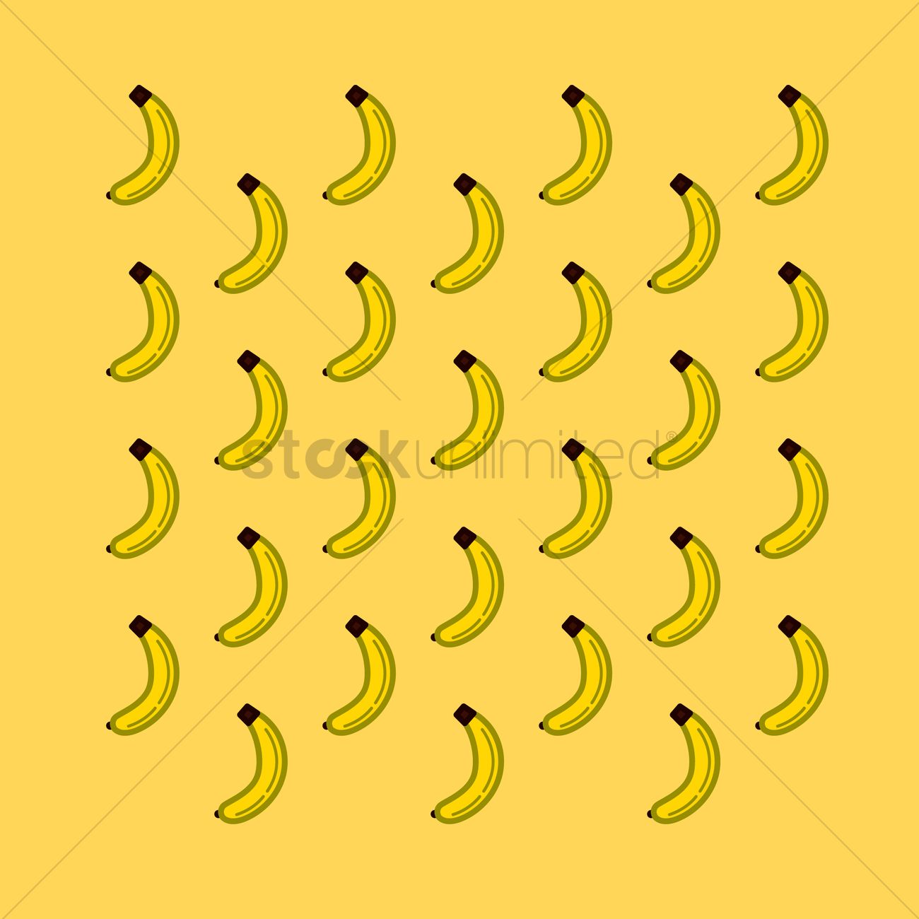 Banana Pattern Background Vector Image 1300x1300 Banana Pattern Background Vector Image