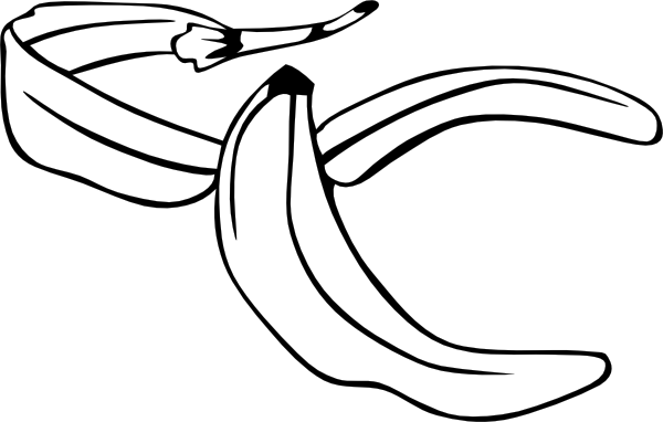 Banana Peel Clip Art 600x382 Banana Peel Clip Art