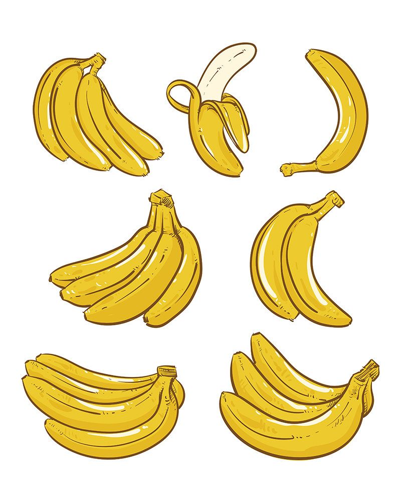 Off Sale Yellow Bananas Vector Illustration Overripe Banana 800x1000 Off Sale Yellow Bananas Vector Illustration Overripe Banana