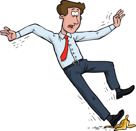 Man Slipped On A Banana Peel Vector Illustration Royalty Free 450x435 Man Slipped On A Banana Peel Vector Illustration Royalty Free