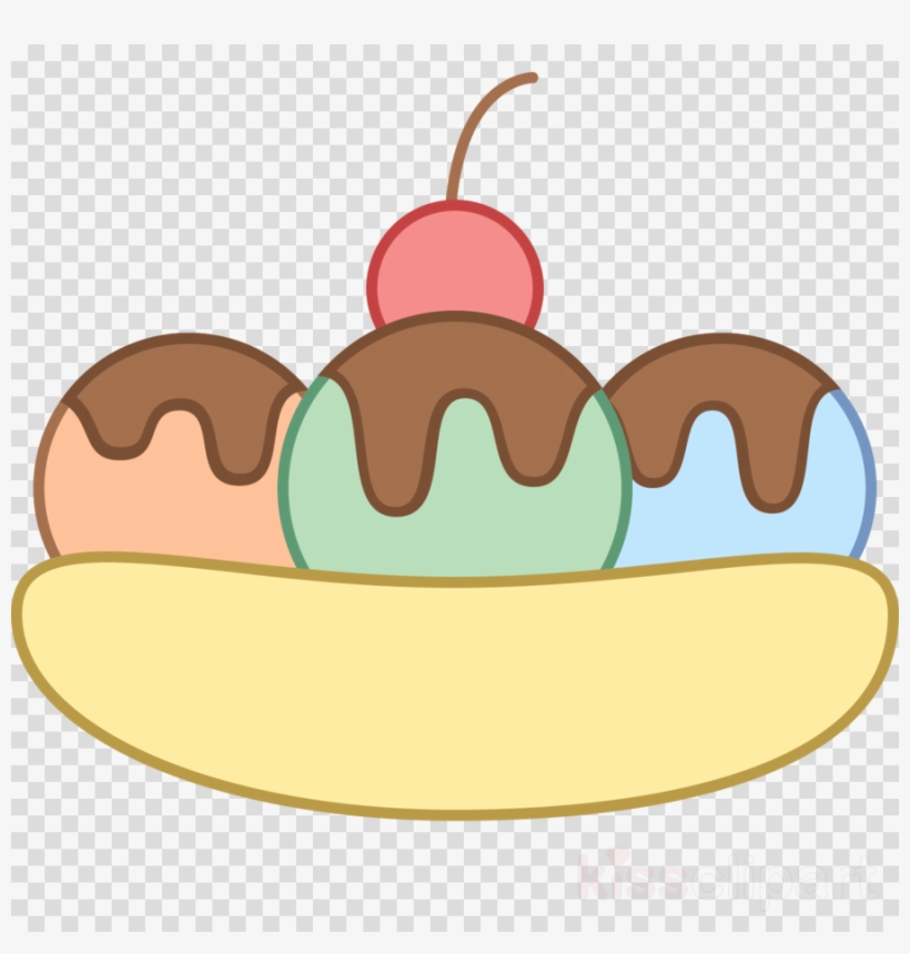 820x860 Banana Split Vector Png Clipart Sundae Banana Split
