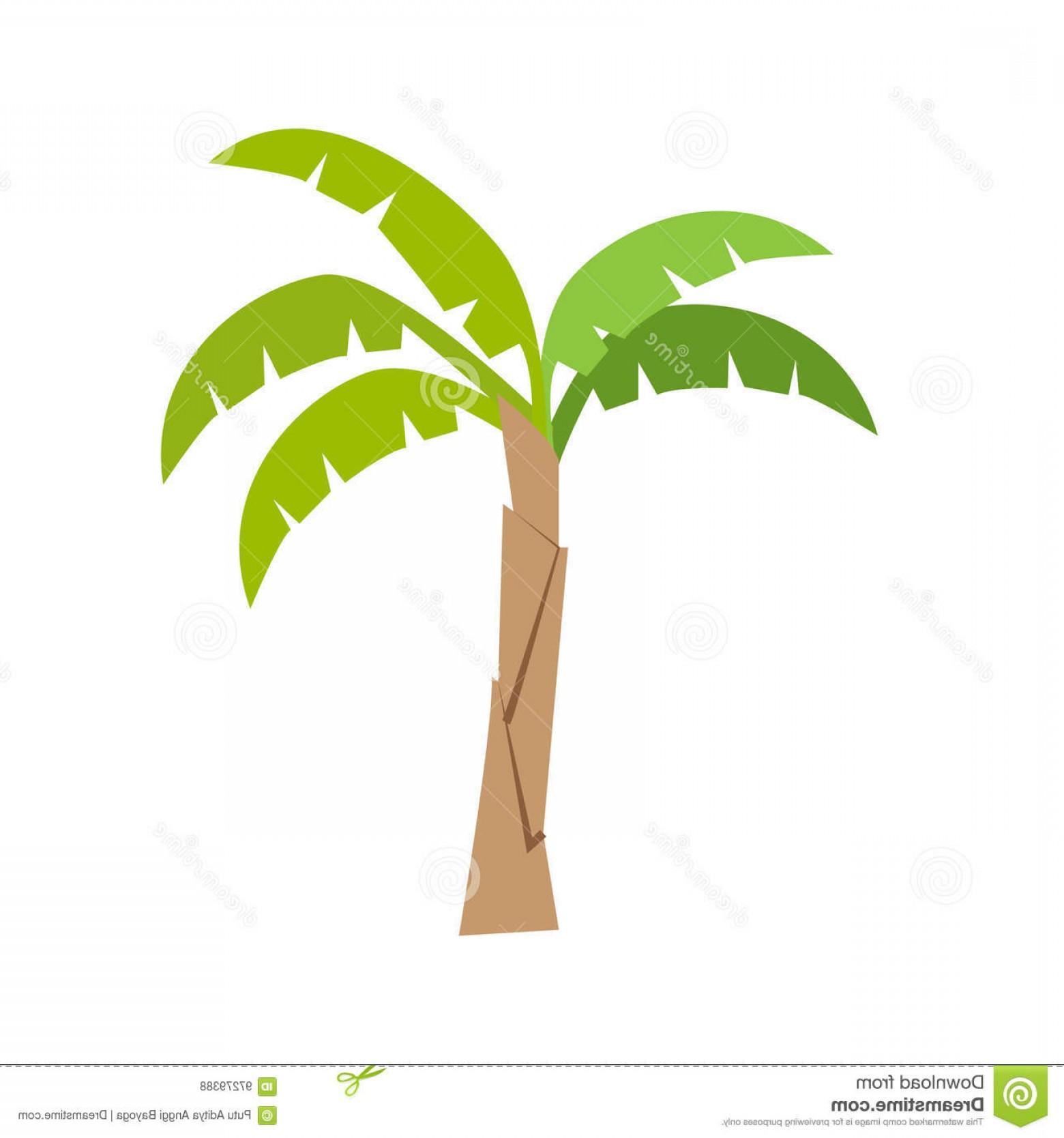 Stock Illustration Flat Color Banana Tree Icon Simple Vector Image 1560x1668 Stock Illustration Flat Color Banana Tree Icon Simple Vector Image