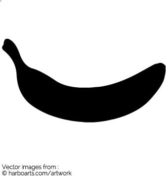 335x355 Download Silhouette Of Banana