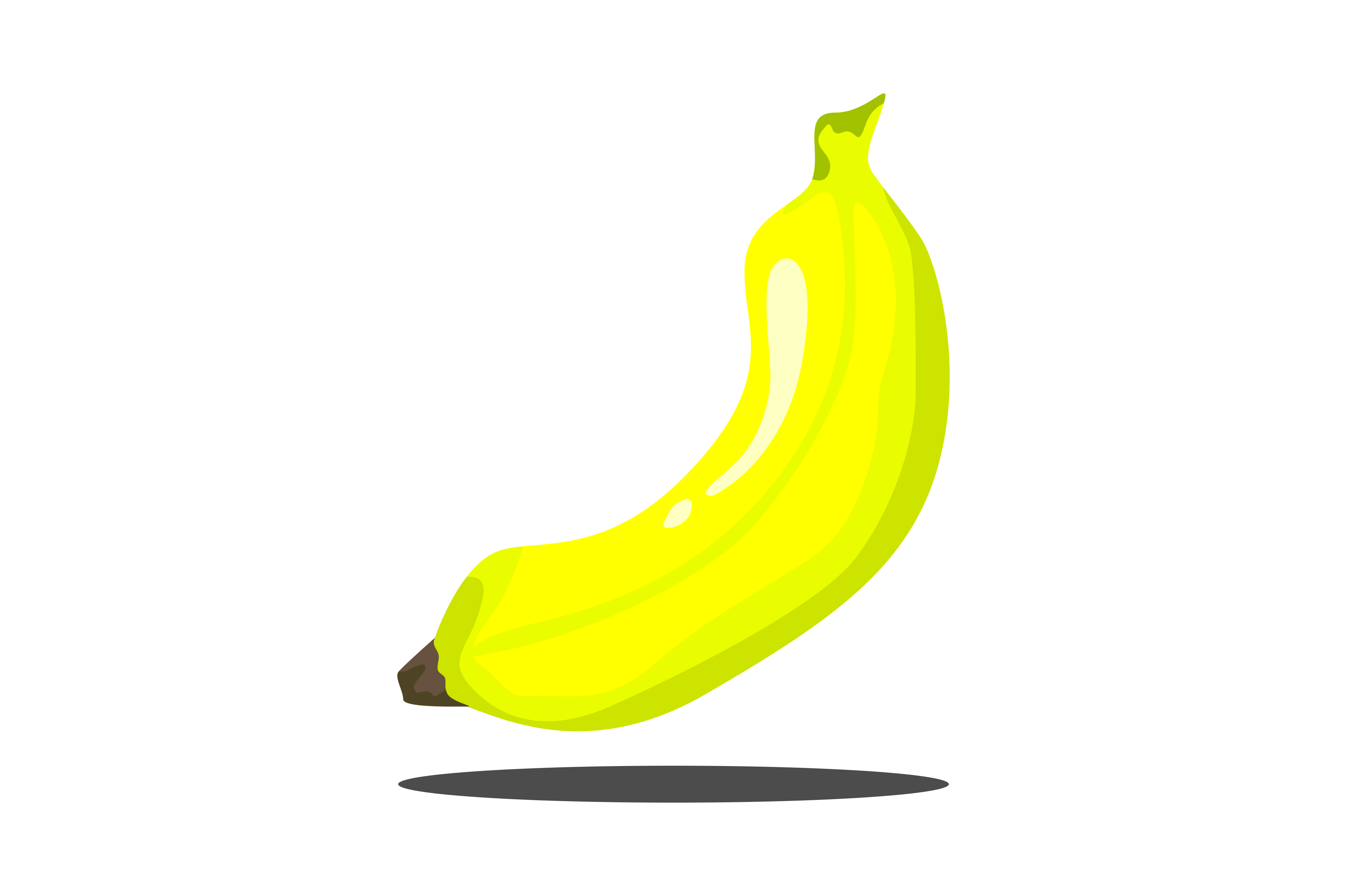 7514x5000 Fruit Banana Vector Graphic