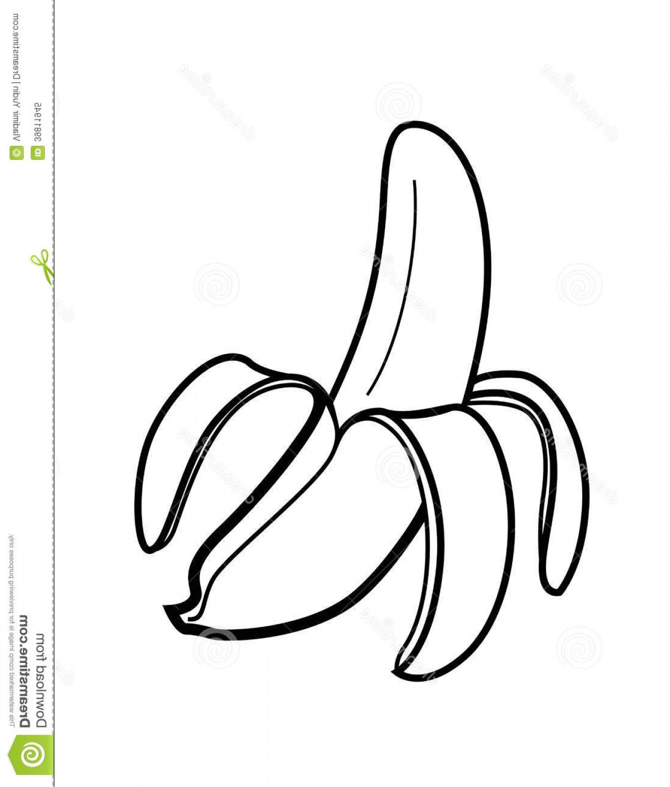1329x1560 Royalty Free Stock Photo Banana Vector Black Icon White Background