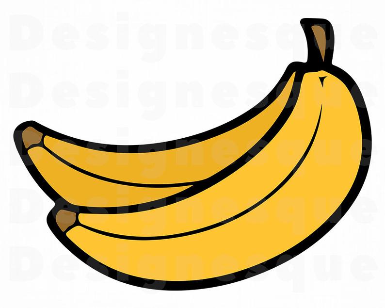 794x635 Banana Banana Clipart For Cricut Banana Etsy