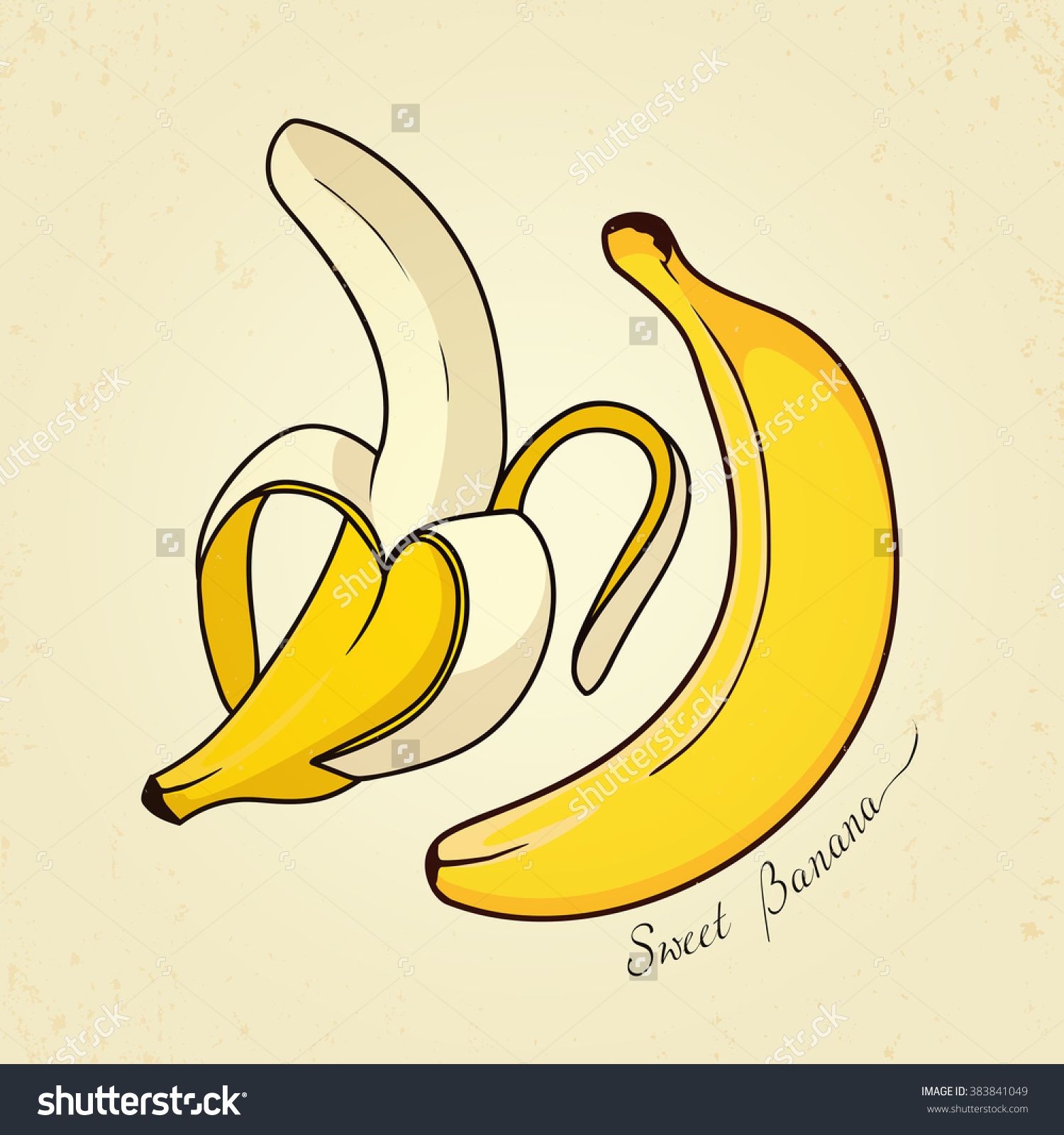 1500x1600 Cute Banana Vector Illustration Illustration In Banana