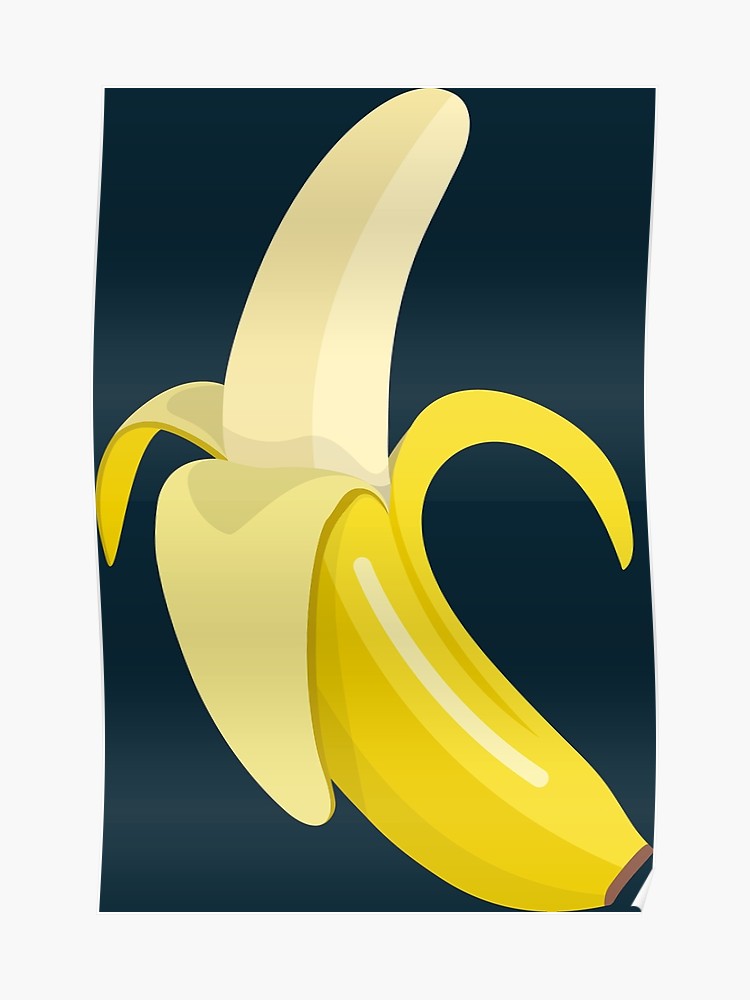 750x1000 Banana Vector Art Poster