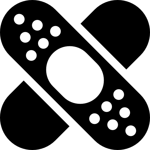 512x512 Band Aid Forming A Cross Mark Free Vector Icons Designed