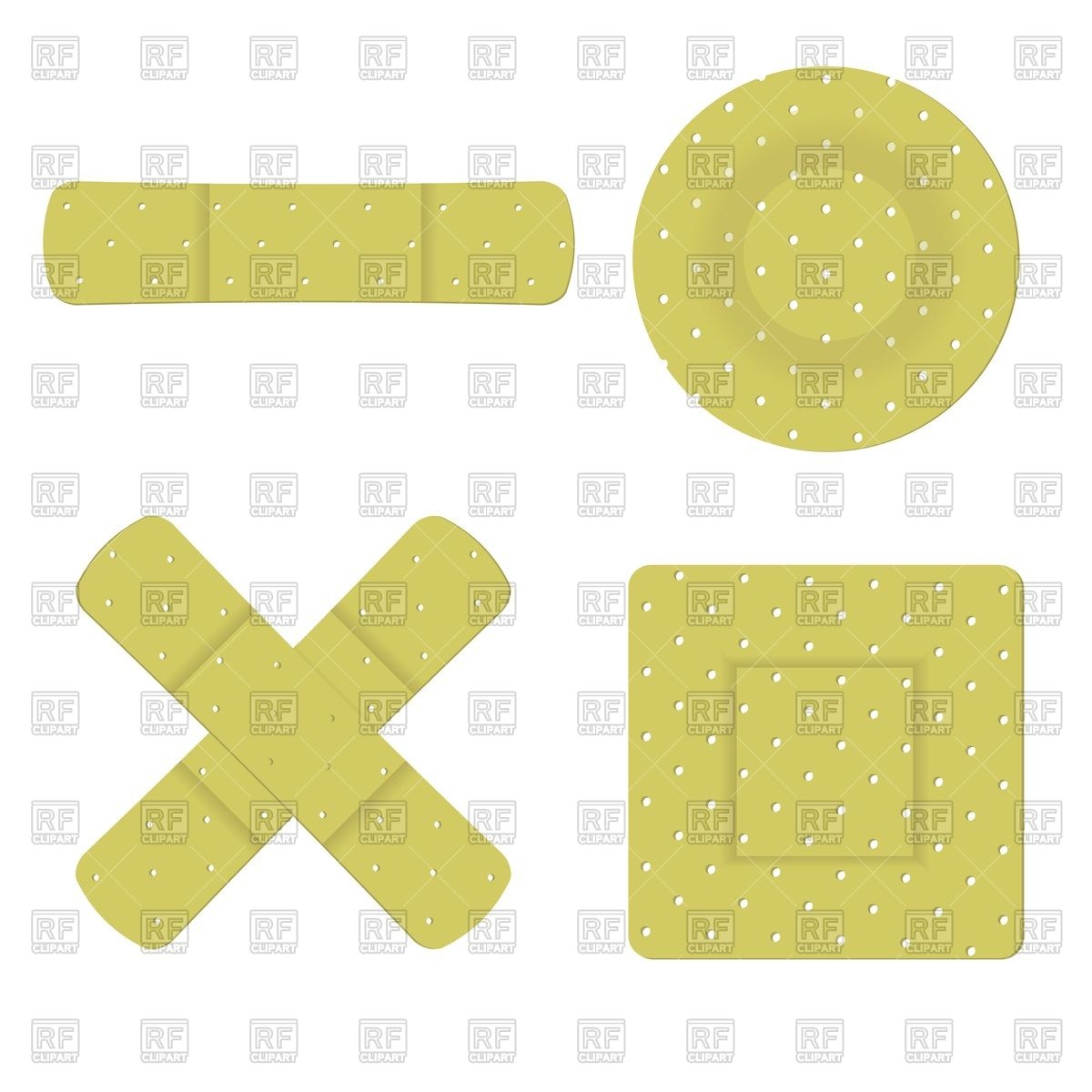 1200x1200 Set Of Brown Medical Bandaid Vector Image Of Healthcare, Medical