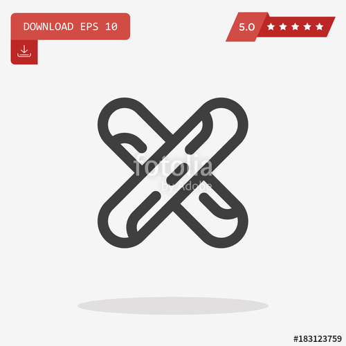 500x500 Band Aid Vector Icon Stock Image And Royalty Free Vector