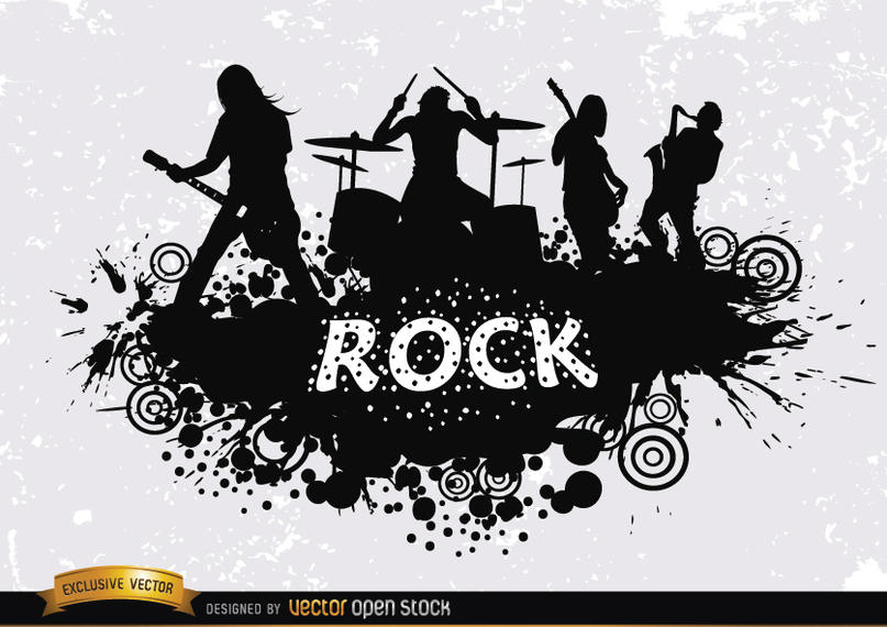 807x570 Rock Band Grunge Silhouette