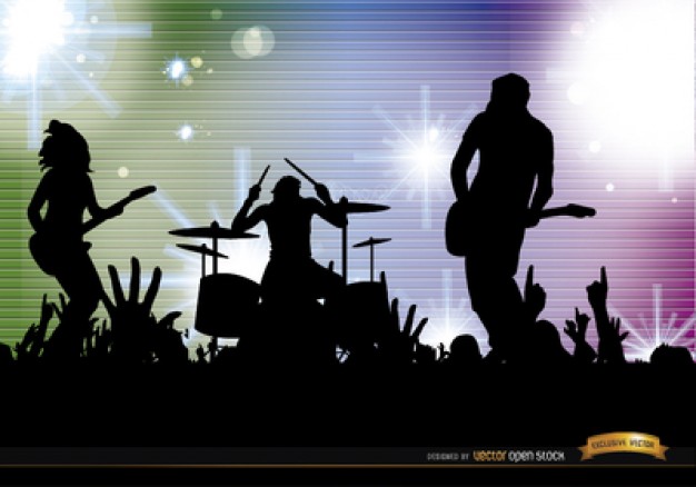 626x438 Band Silhouette Vectors, Photos And Free Download