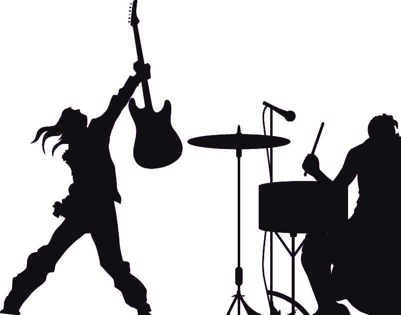 803x630 Collection Of 'rock Band Silhouette' Download More Than I...