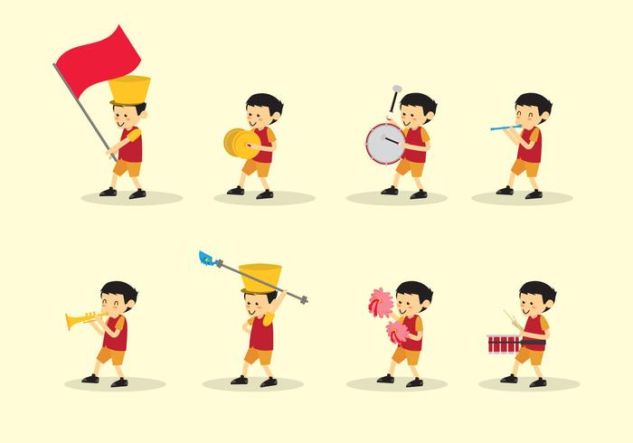 700x490 Boy Marching Band Vector