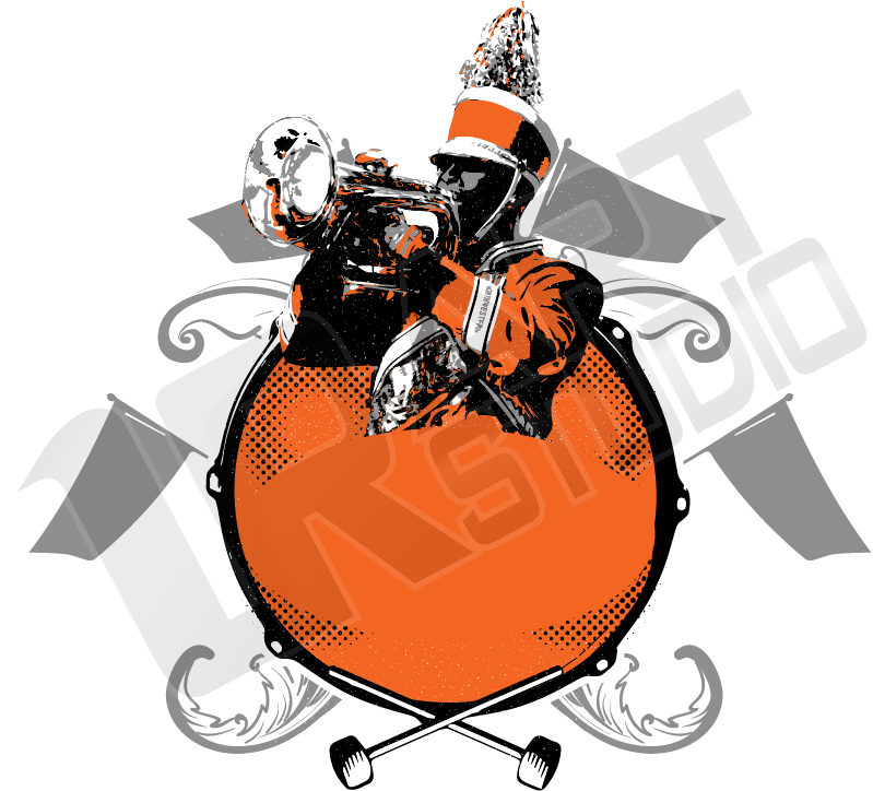 799x724 Vector Background For Marching Band Logo Design For T Shirt