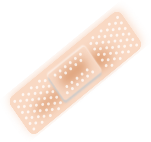 500x471 Beige Bandage Vector Image