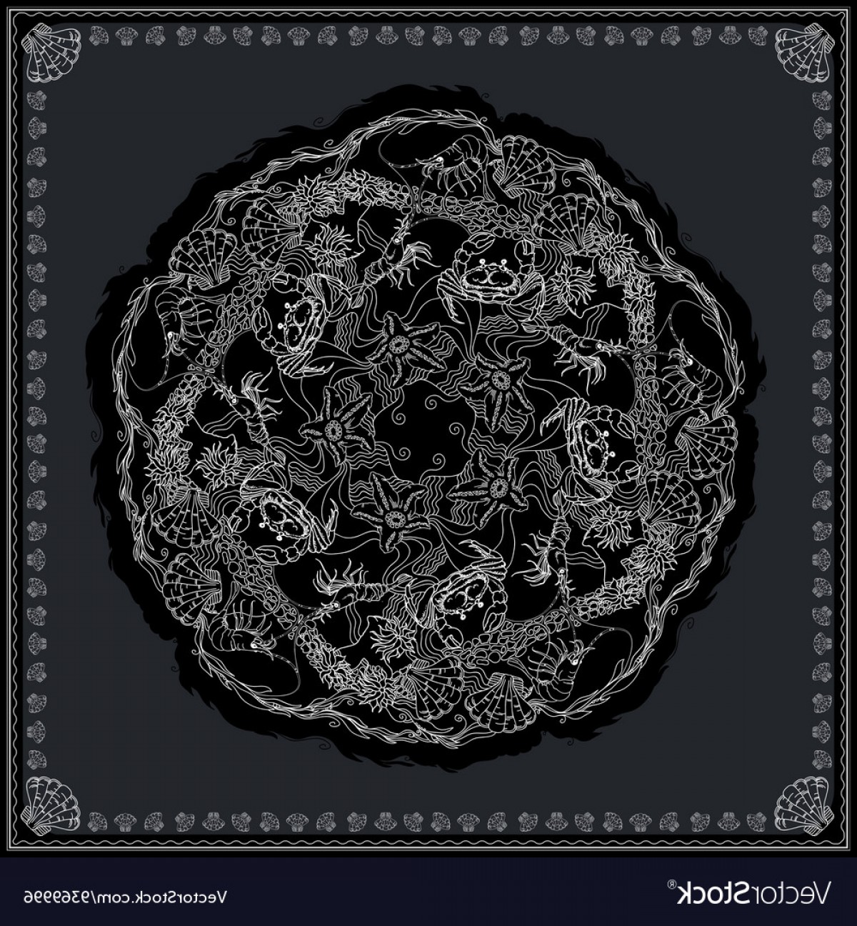 Black And White Bandana Pattern Design For Print Vector Cqrecords 1200x1296 Black And White Bandana Pattern Design For Print Vector Cqrecords