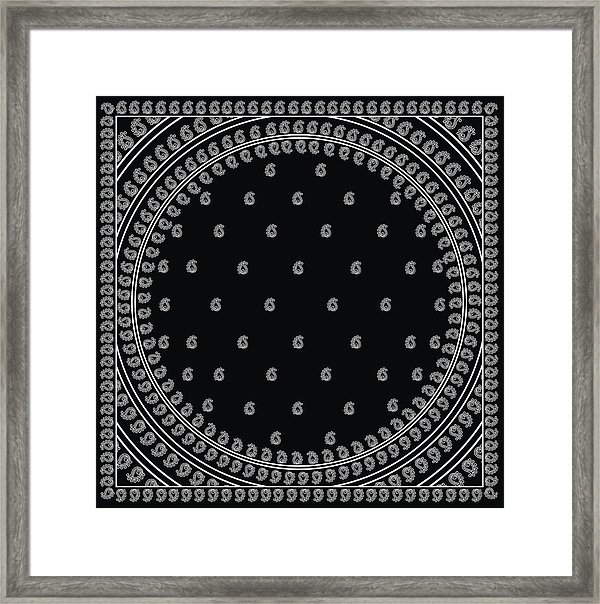 Vector Bandana Design Framed Print 600x604 Vector Bandana Design Framed Print