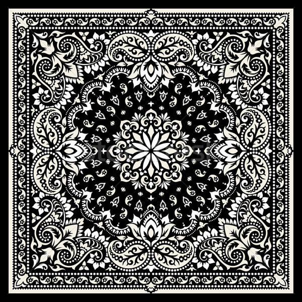 Paisley Bandana Print Vector Illustration Alexandr Labetskiy 600x600 Paisley Bandana Print Vector Illustration Alexandr Labetskiy