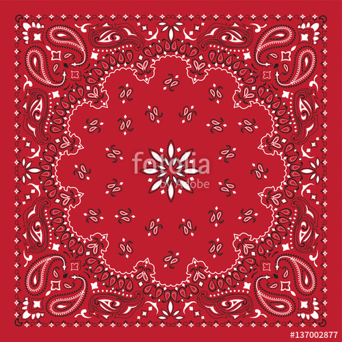 Bandana Print Vector at Vectorified.com | Collection of Bandana Print ...