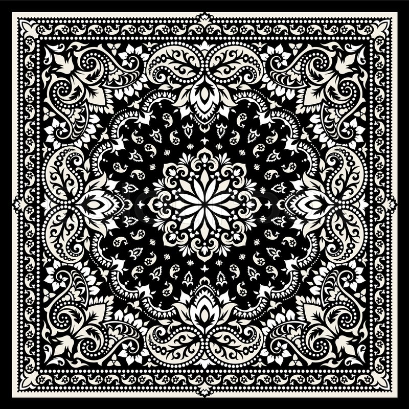 Vector Ornament Paisley Bandana Print, Stock Vector Colourbox 800x800 Vector Ornament Paisley Bandana Print, Stock Vector Colourbox