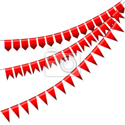 400x400 Vector Banderines Y Guirnaldas Conjunto Pinturas Para La Pared