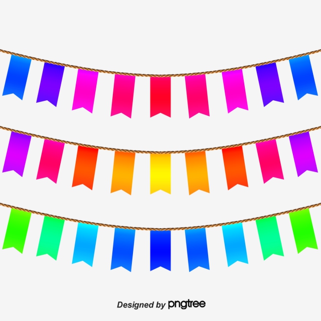 640x640 Cartoon Flags Hanging Flags And Pennants, Cartoon, Bunting