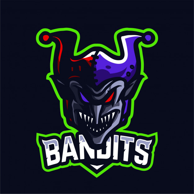 626x626 Bandit Mascot Gaming Logo Vector Premium Download