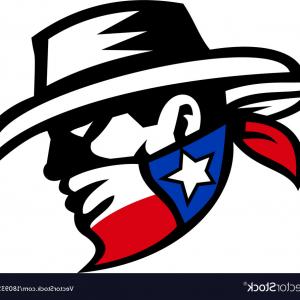 300x300 Texas Bandit Cowboy Side Retro Vector Catchsplace