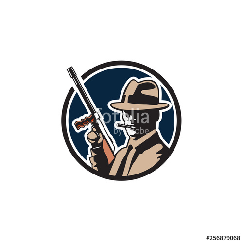 500x500 Bandit Mafia Logo Vector Stock Image And Royalty Free Vector