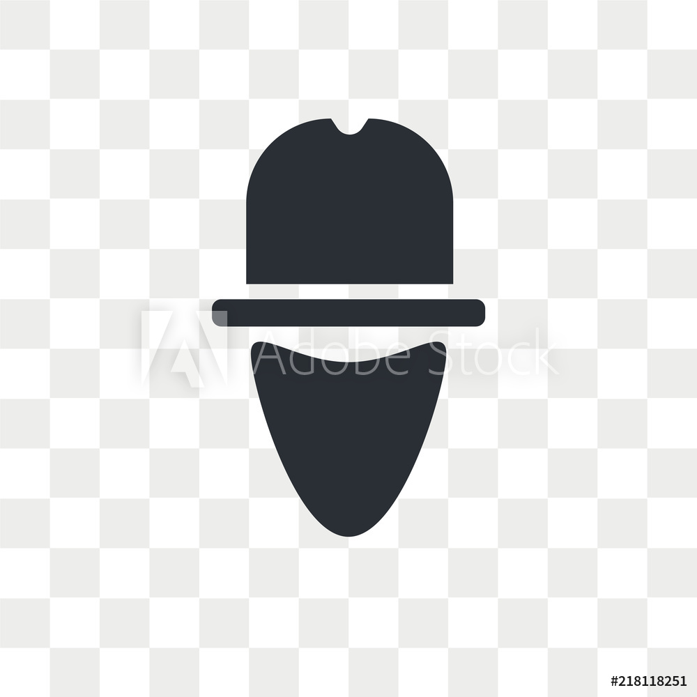 1000x1000 Photo Art Print Bandit Vector Icon Isolated On Transparent