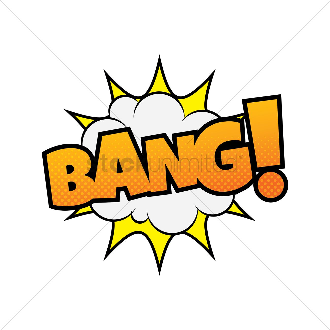 1300x1300 Comic Bubble Bang Vector Image