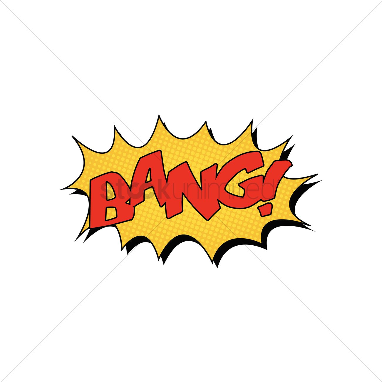 1300x1300 Comic Bubble Bang Vector Image
