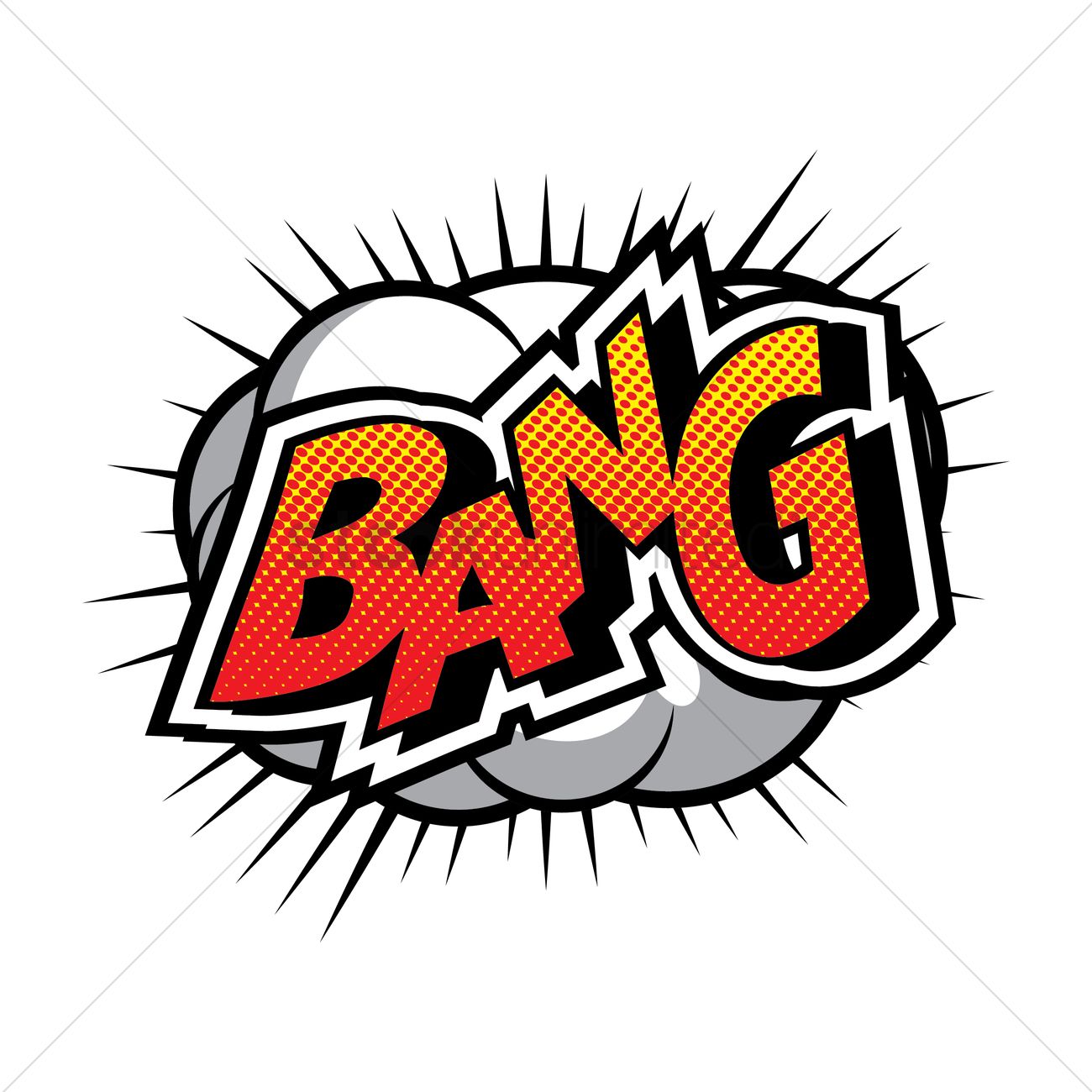 1300x1300 Comic Effect Bang Vector Image