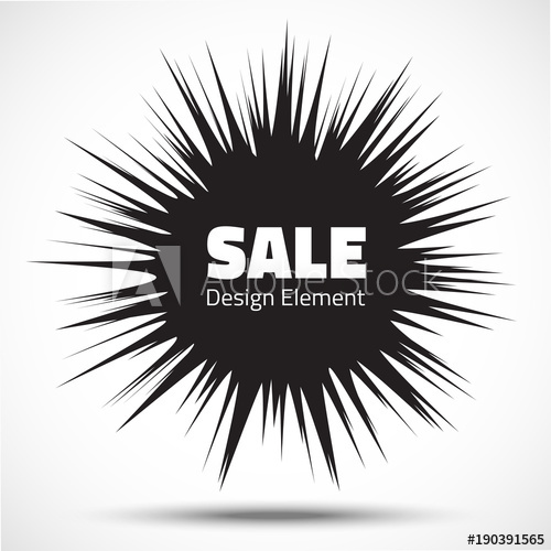 500x500 Grunge Cloud Explosion, Blast Or Bomb Bang, Vector Illustration