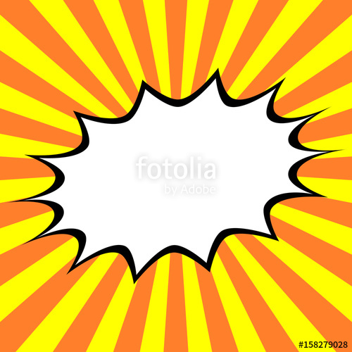 500x500 Pop Art Dialogue Bubble Bang Comic Bubble For Text Stock Image