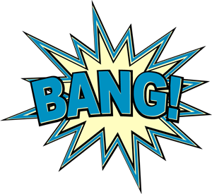 300x275 Bang Comic Book Exclamation Logo Vector